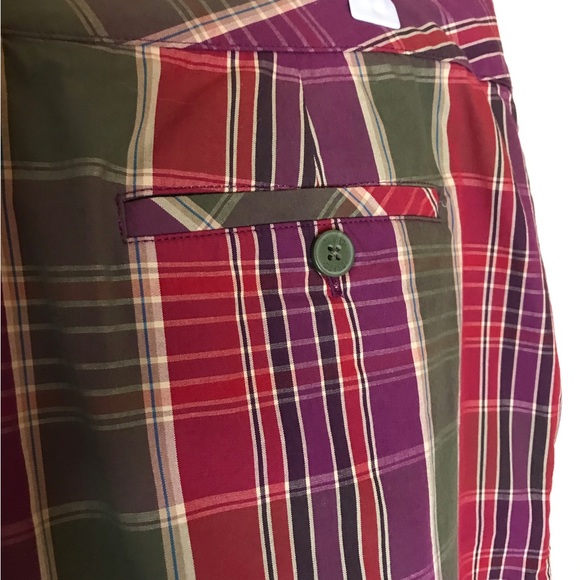 Chaps madras plaid skirt Size 10 - Picture 4 of 6